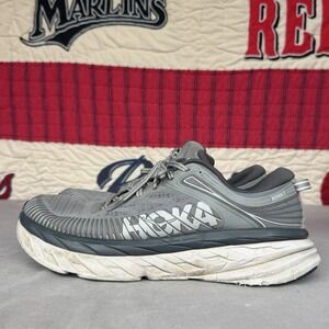 Men's Size 10 M - Hoka One One Bondi 7 Wild Dove Gray Running Or Comfort Shoes